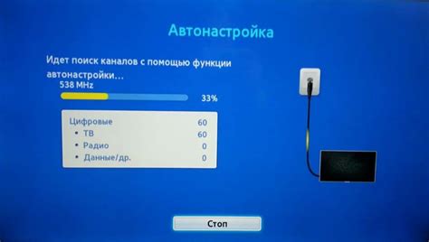 Шаг 3: Начало автоматического поиска доступных телеканалов