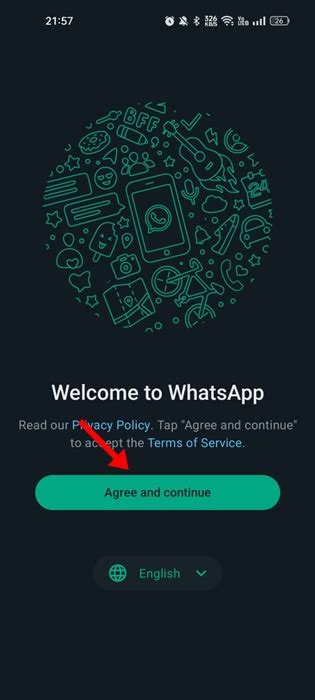 Шаг 6: Вход в учетную запись WhatsApp