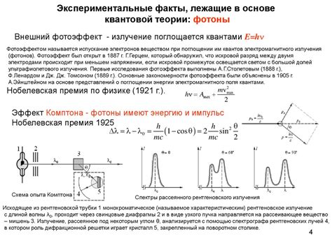 Экспериментальные и теоретические примеры