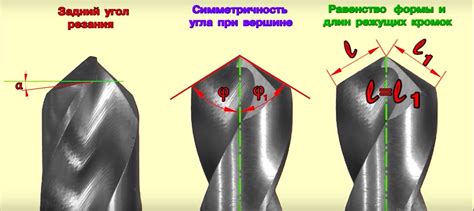 Этапы заточки победитового сверла