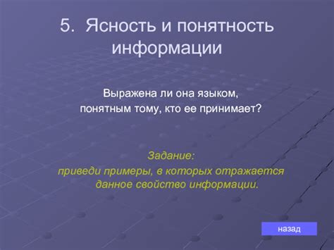 Ясность и понятность информации для клиентов