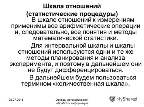  Методы проведения обратной операции для математической процедуры 