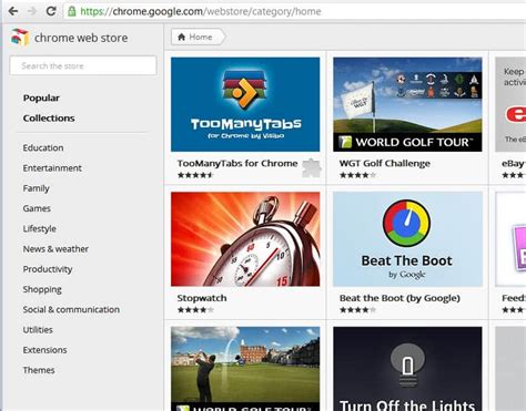  Поиск выбранной темы в Chrome Web Store 